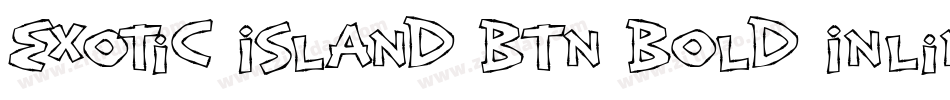 Exotic Island BTN Bold Inline字体转换